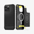 ACS04812 - iPhone 14 Pro Max Case Rugged Armor (MagFit) in matte black showing the back